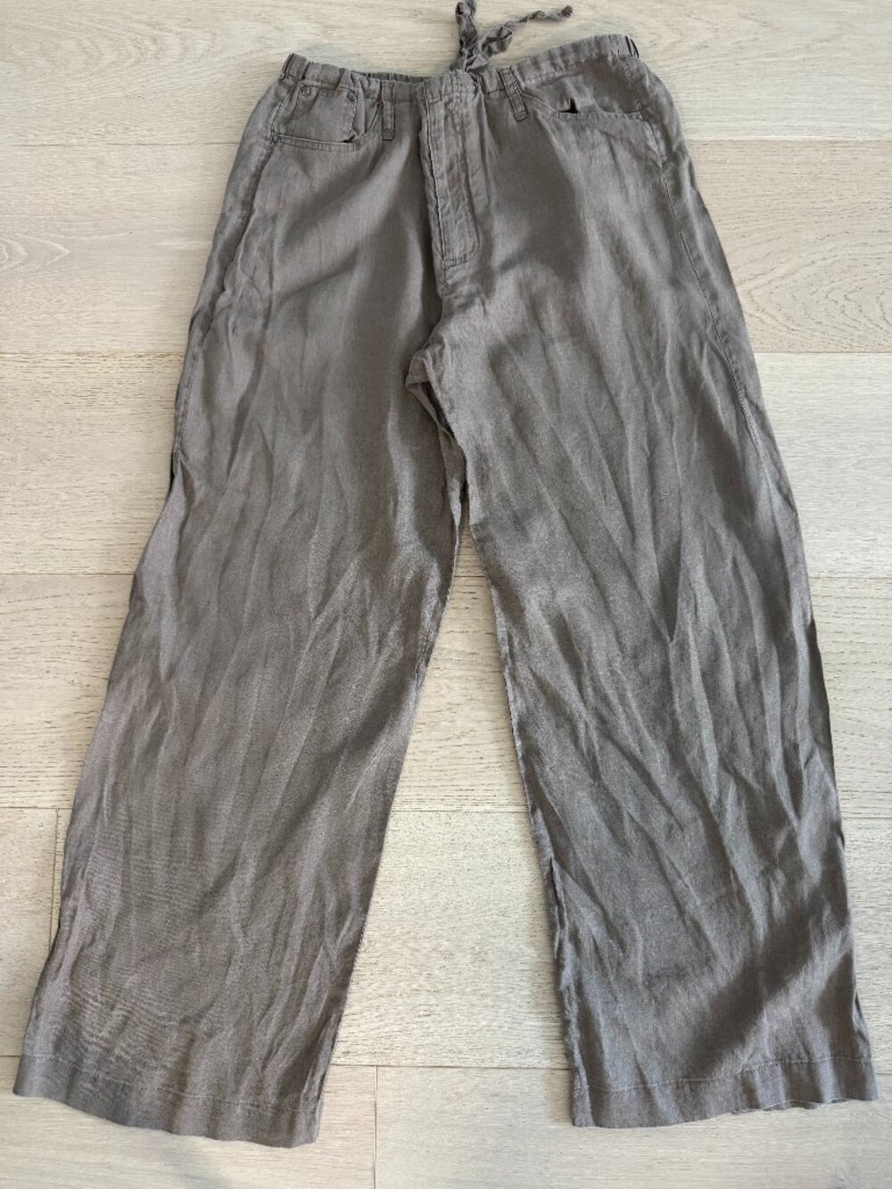Mango Lightweight Linen Pants, Size 8
